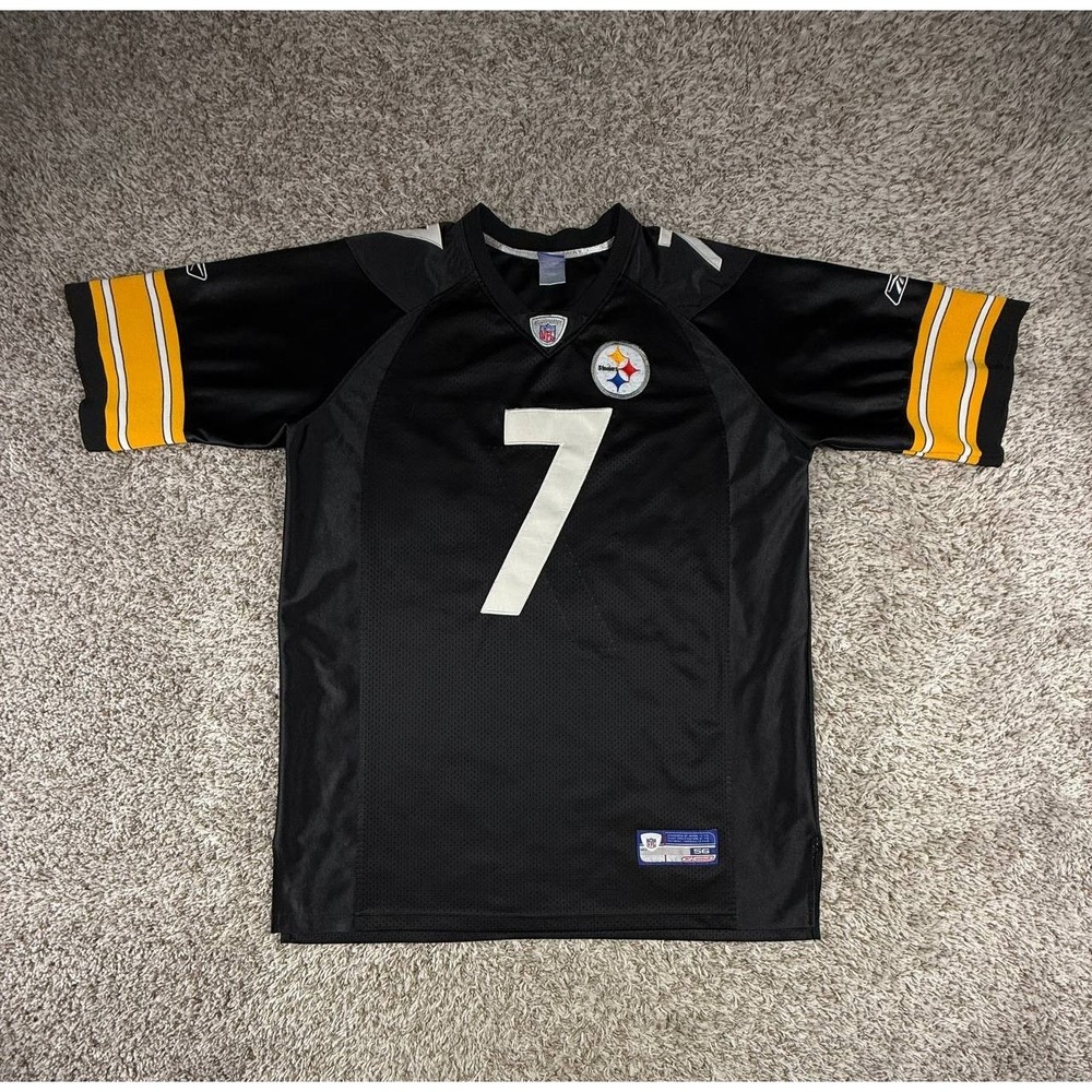 Vintage Reebok Ben Roethlisberger #7 Steelers Authentic On Field Jersey 56